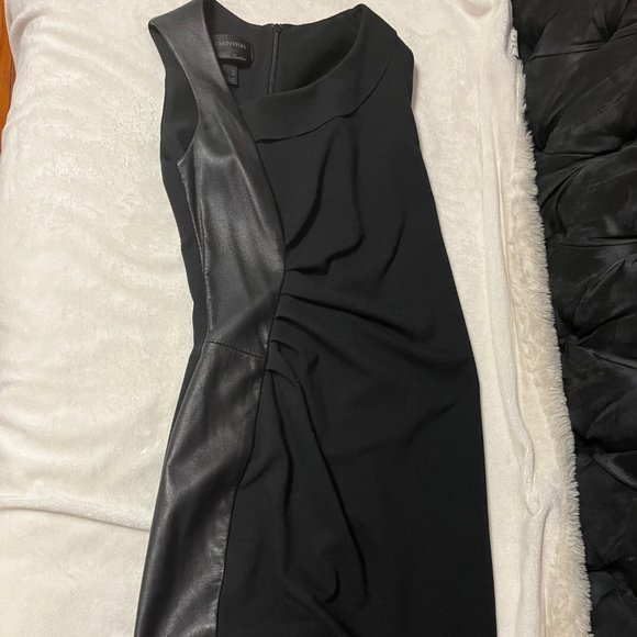 Gorgeous Danier "Betty" fabric and leather dress - Picture 2 of 7